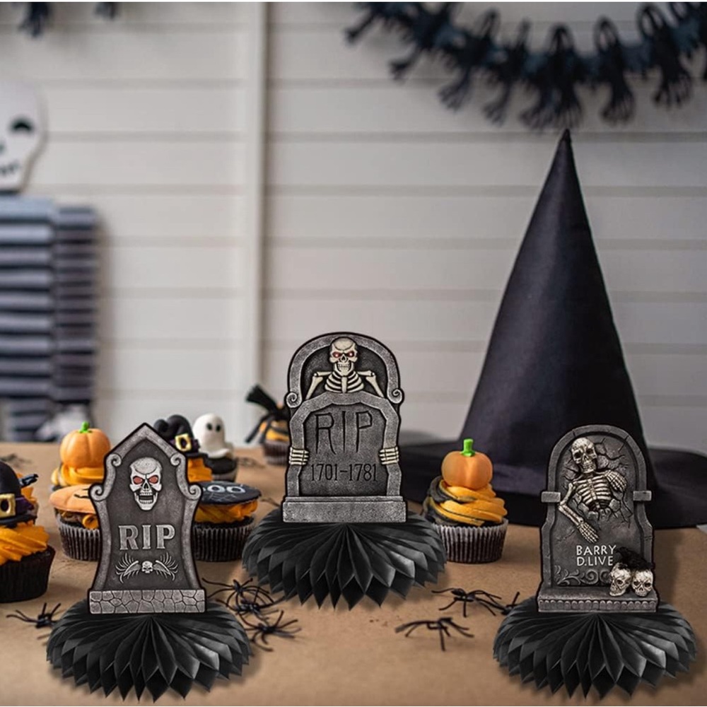 7pcs Halloween Tombstone Decorations